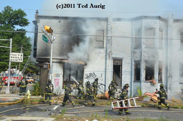 Fire at 940 Haddon Avenue, July 29, 2011