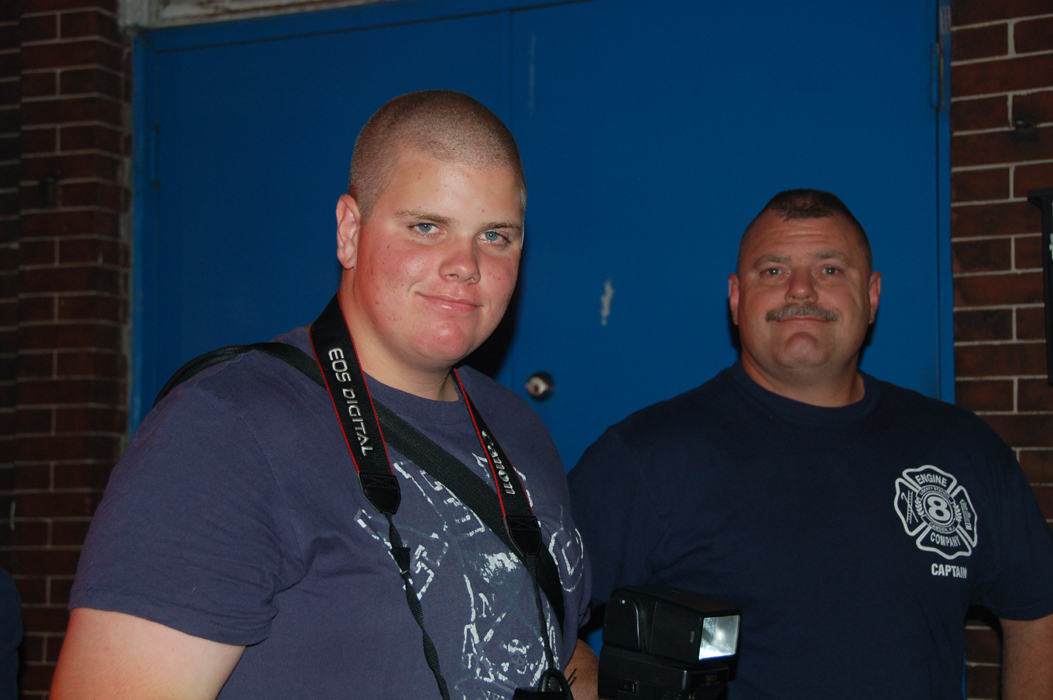 Father and Son - 'Little' Joel and 'Big' Joel Bain