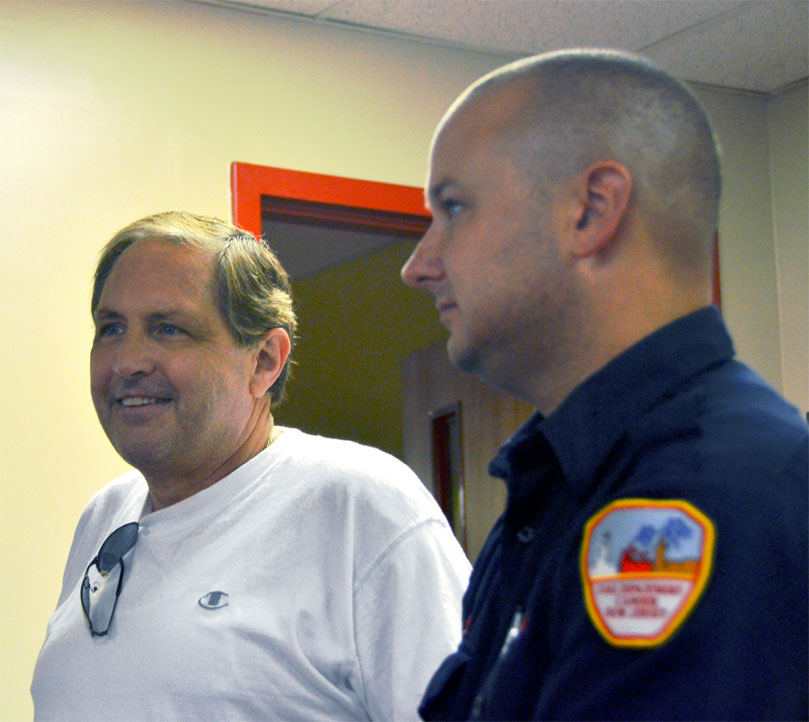 Duane Goobic and Michael Miller, Camden Fire Department, August 2011