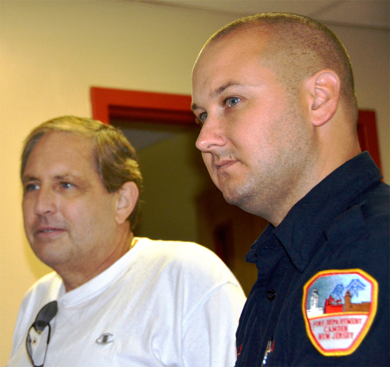 Retired Chief Duane Goobic, Firefighter Mike Miller