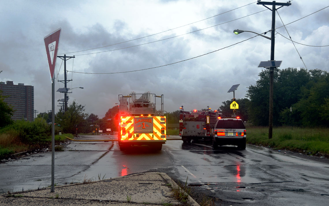Shanty fire near North 11th and Linden Streets
