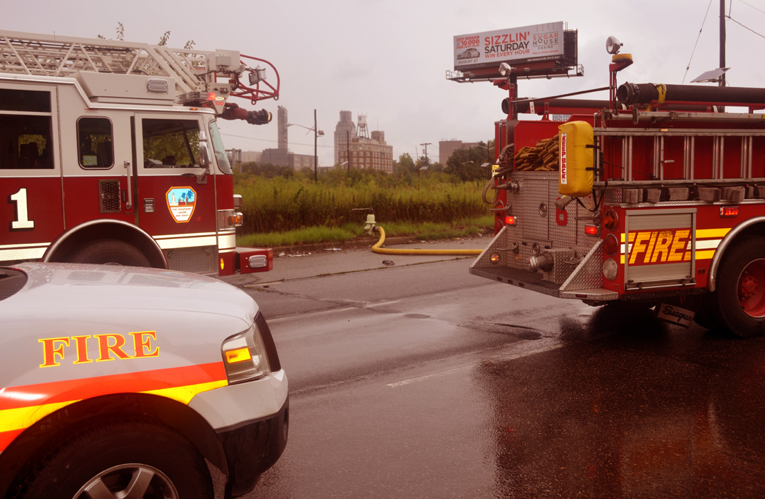 Shanty fire near North 11th and Linden Streets