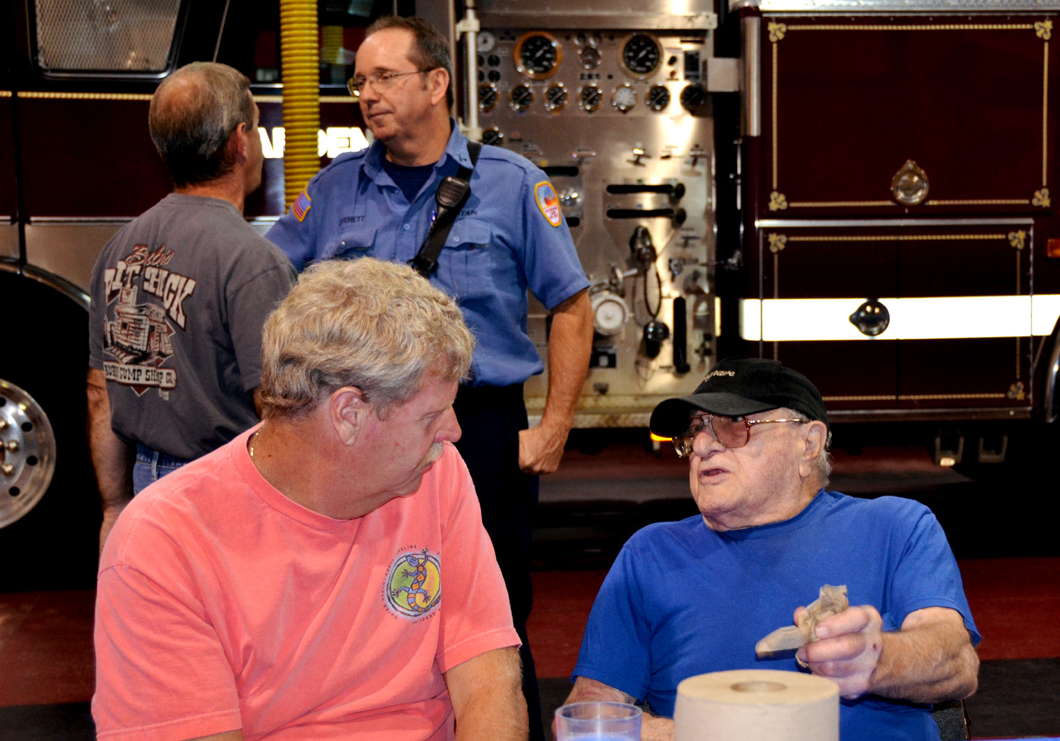 Standing: Larry Buckingham, Warren Everett; Sitting: Greg Murphy, John DiMaggio