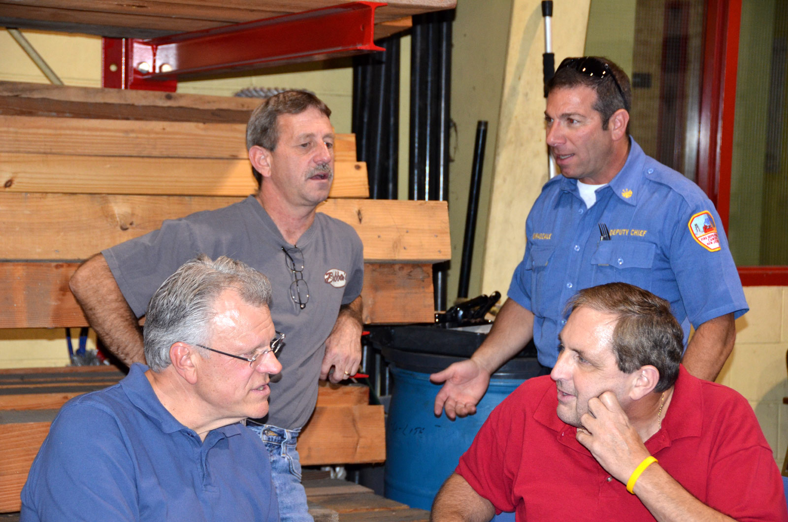 Standing: Larry Buckingham, Mike DiPascale; Sitting: Mark Kogut, Duane Goobic