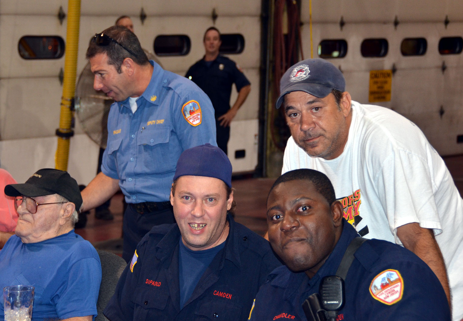 Sitting: John DiMaggio, Joey DiPaolo, Orlando Chandler; Standing: Mike DiPascale, Eli Hall, Chris Baker, Angelo Decaro