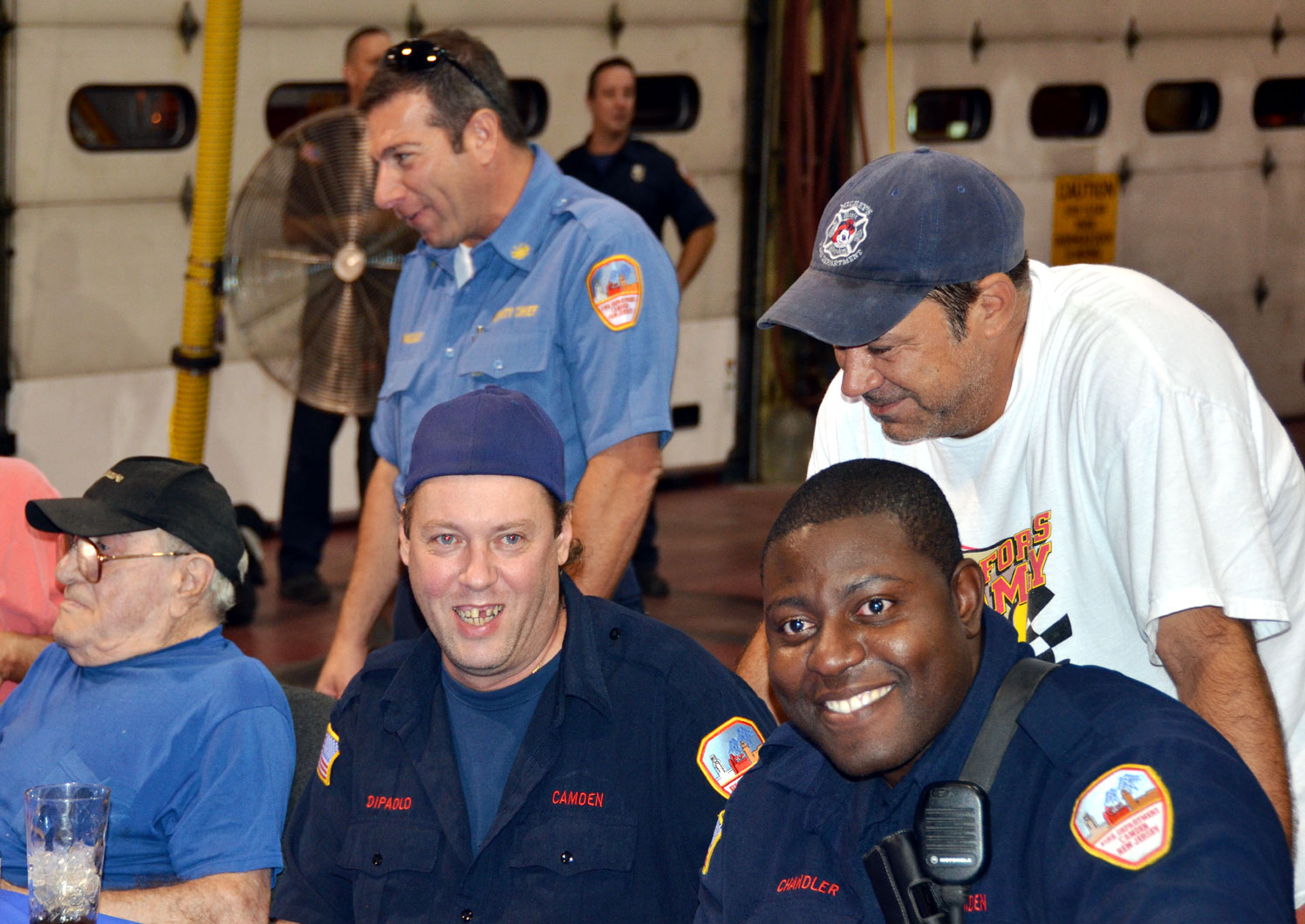 Sitting: John DiMaggio, Joey DiPaolo, Orlando Chandler; Standing: Mike DiPascale, Eli Hall, Chris Baker, Angelo Decaro