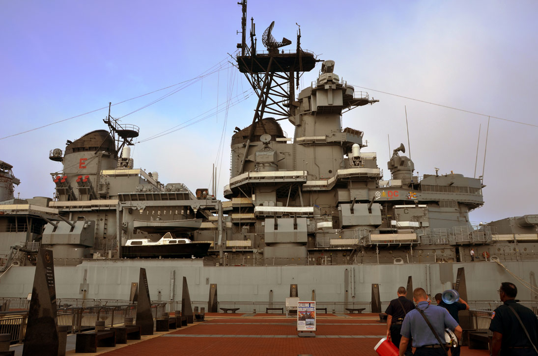 Confined space training aboard the USS New Jersey BB-62