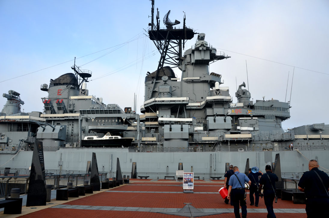 Confined space training aboard the USS New Jersey BB-62