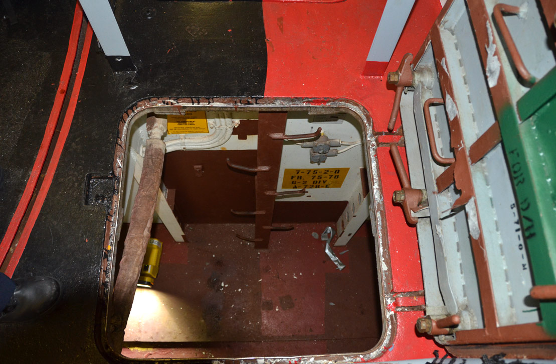 Below deck 7, USS New Jersey BB-62