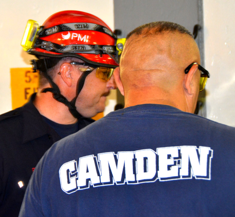 Confined space training, USS New Jersey BB-62