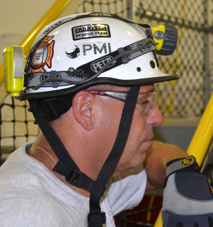 Confined space training, USS New Jersey BB-62