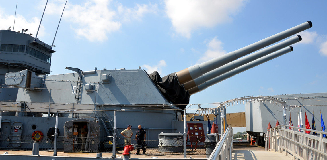Gun Turret 2, USS New Jersey BB-62