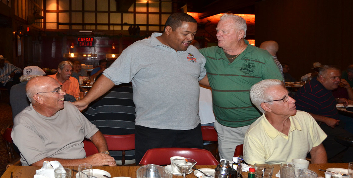 Ernie Gibaudo - Michael Harper - Denny Deal - Roger Buck In background, right: James Johnston - Don Detwiler; left: Matthew Marini, Joe Marini