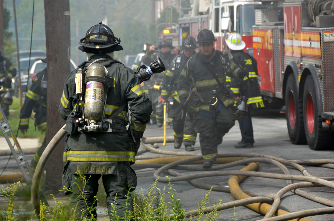 Andy Guzman — Gabe Angemi — Ed Frontado — Battalion Chief Frank Saia