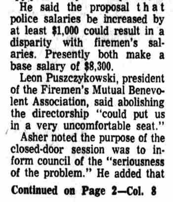 Firemen Oppose Ending Job, Camden Courier-Post, September 20, 1968, page 4