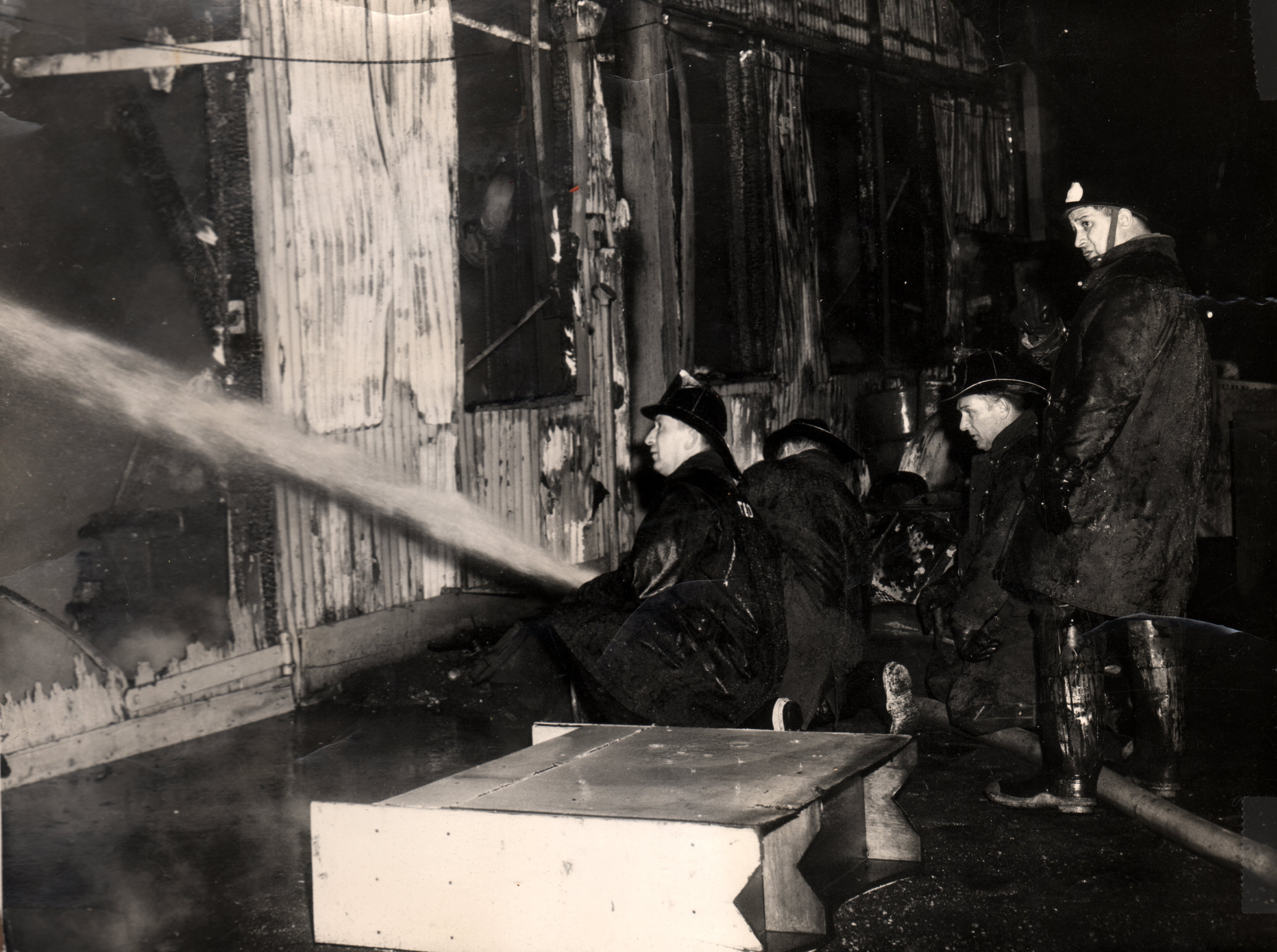Camden Fire Department, Engine Company 11, March 1961, Theodore Orbaczewski third from left