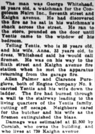 Camden Courier-Post April 2, 1928 - Man and Wife Saved by Passing Firemen, page 3