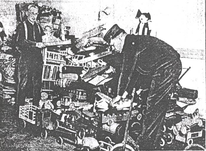 Camden Evening Courier, December 13, 1930 — Firemen Prepare Toys for Poor Children, image 3