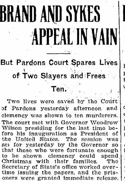 Trenton Evening Times, December 24, 1912 — click for complete article PDF