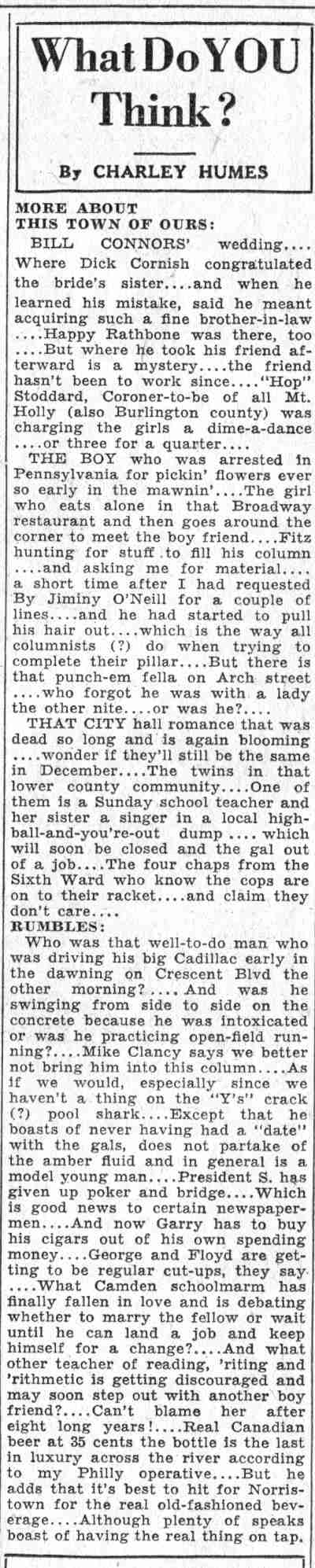 Camden Courier-Post June 10 1932 photo section
