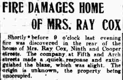 Camden Post-Telegram article, February 9, 1910
