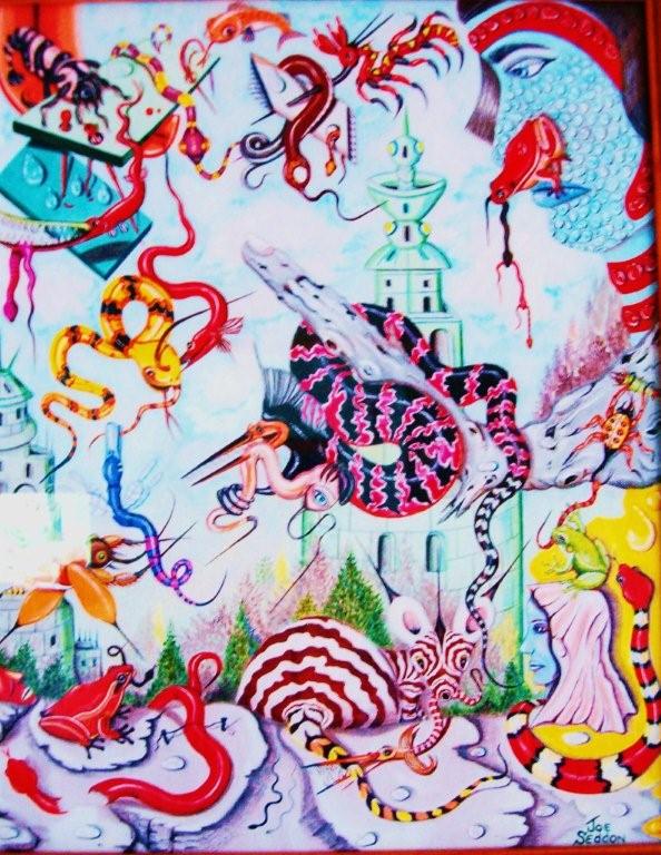 Survival of the Fittest, painting by Joe Seddon