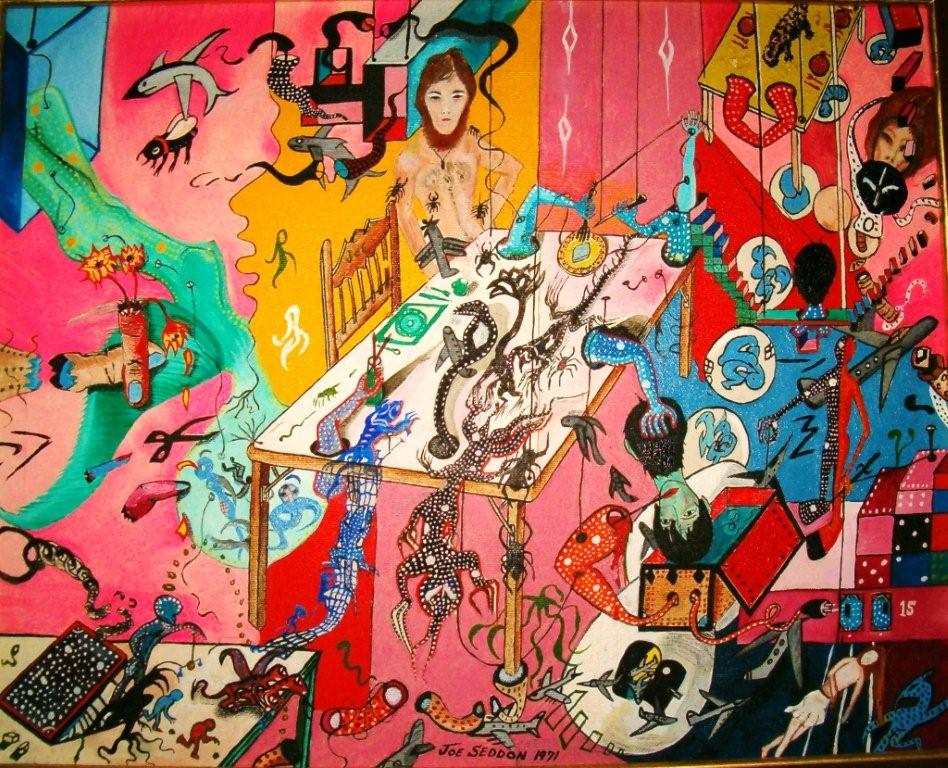 Banquet For A Madman, painting by Joe Seddon, done in 1971