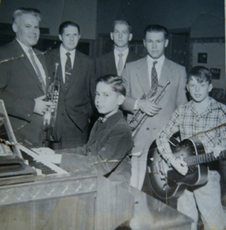 Joe Seddon Jr. in school concert photo