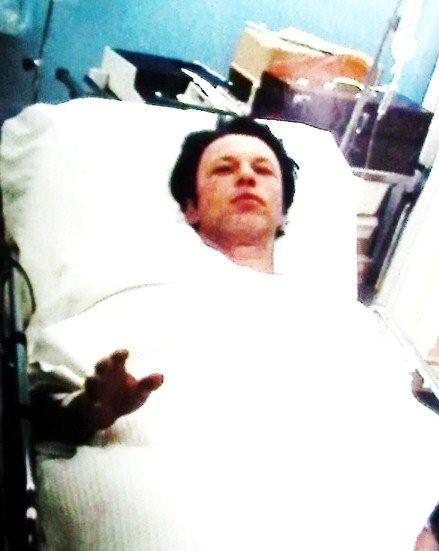 Joe Seddon after surviving two rattlesnake bites in 1981