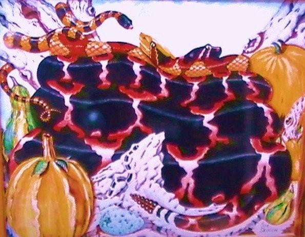 Pumpkins and Poison, painting by Joe Seddon