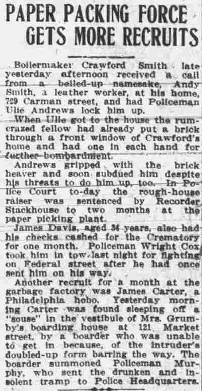 Camden Post-Telegram, November 30, 1910 — Paper Packing Force Gets More Recruits
