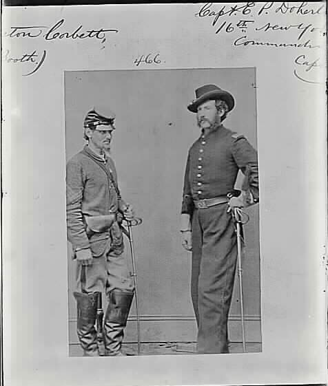 Civil War military document for Boston Corbett