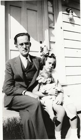 Dan and Betty Ann McConnell outside 404 Grove Street, Haddonfield NJ, 1930s