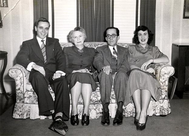The McConnell family at 404 Grove Street, Haddonfield NJ, 1949