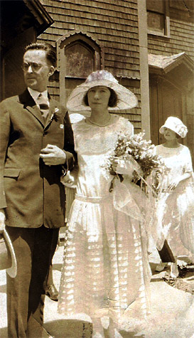 The wedding day of Dan McConnell and Alice Deegan