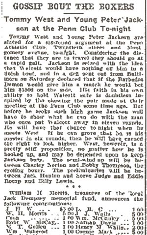 Philadelphia Inquirer, February 24, 1902 — Gossip Bout the Boxers
