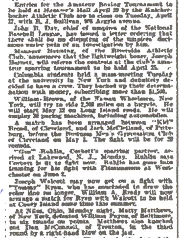 Philadelphia Inquirer, April 14, 1900 — Sporting Miscellany (continued)