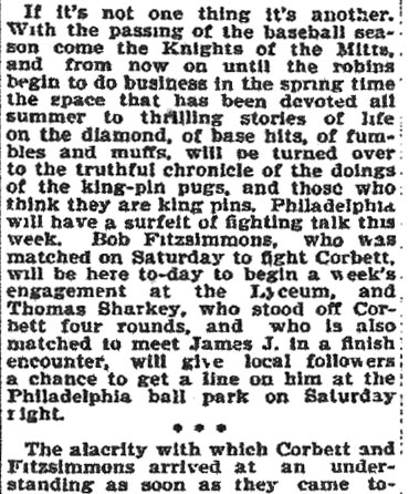Philadelphia Inquirer, September 14, 1896 — In the World of Leads and Counters (continued)