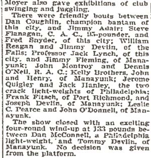 Philadelphia Inquirer, October 30, 1895 — Boxing at Manayunk (continued)