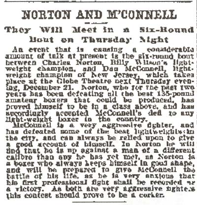 Philadelphia Inquirer, December 19, 1899 — Norton and McConnell