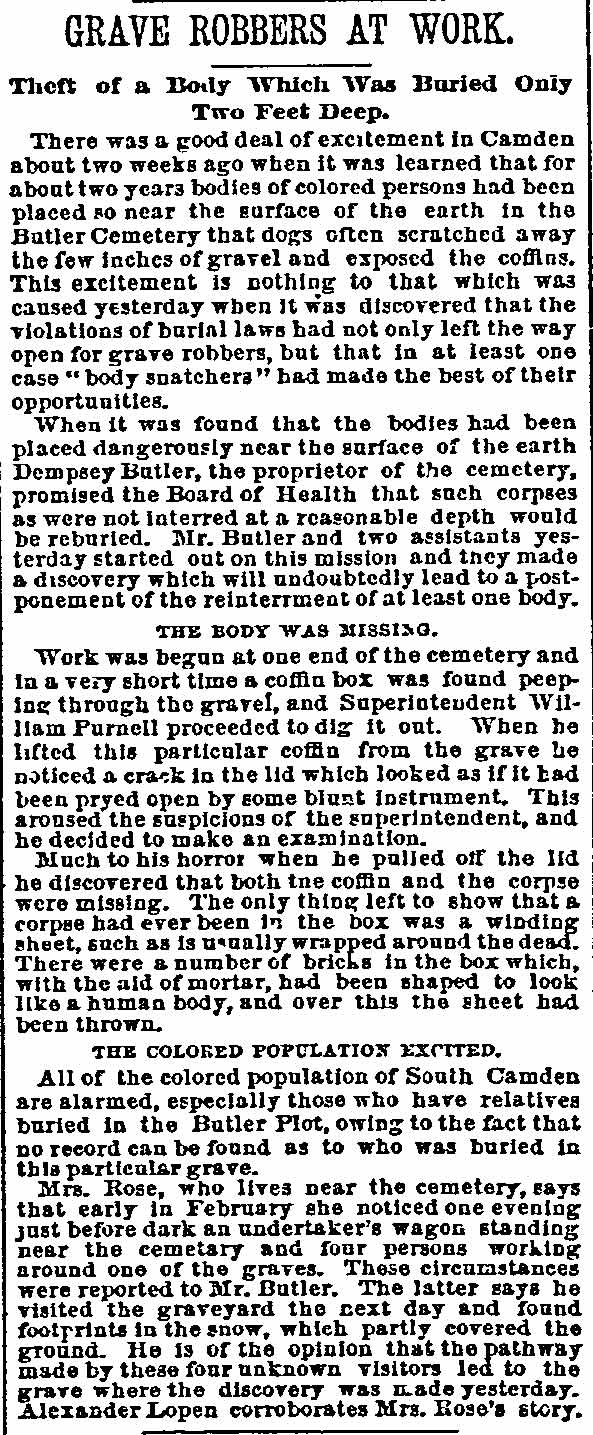 Philadelphia Inquirer April 6, 1889