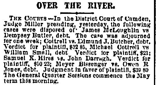 Philadelphia Inquirer May 1, 1877