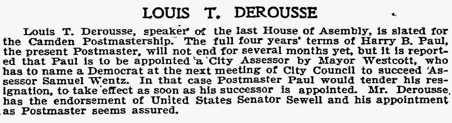 Philadelphia Inquirer, December 26, 1897 — The News From Jersey text