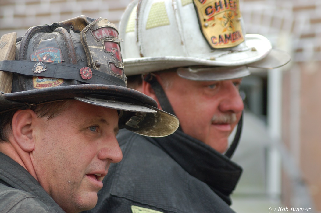 Captain Duane Goobic and Battalion Chief Paul Matyjasik, Camden Fire Department
