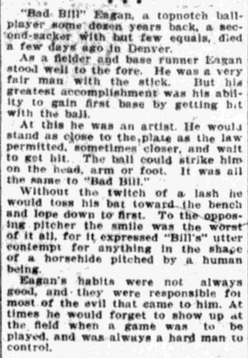 Pawtucket Times, February 28, 1905 — Bill Eagan