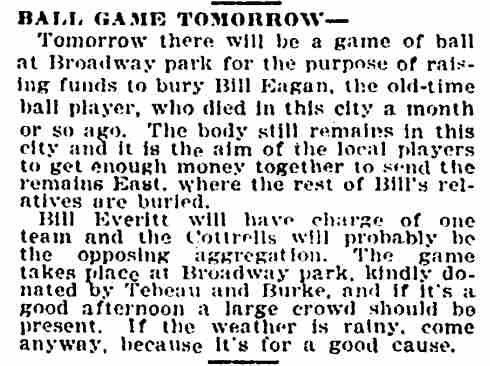 Denver Post, March 18, 1905 — Bill Eagan