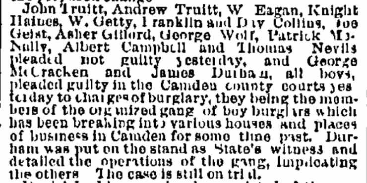 Philadelphia Inquirer, June 11, 1884 — Bill Eagan