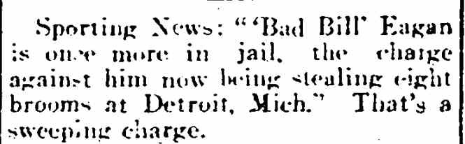 Rockford Republic, August 16, 1902 — Bill Eagan