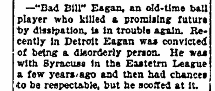 Worcester Daily Spy, October 3, 1903 — Bill Eagan