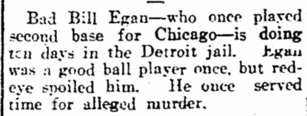 Rockford Republic, December 5, 1901 — Bill Eagan